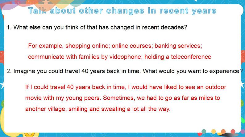 Unit 3 Times change Period 1 Starting out and understanding ideas 课件04