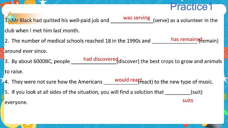 Unit 1 Looking forwards Period 2 Using languages 课件05