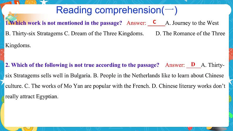 Unit 3The world meets China Period 3 Developing ideas and presenting ideas 课件07