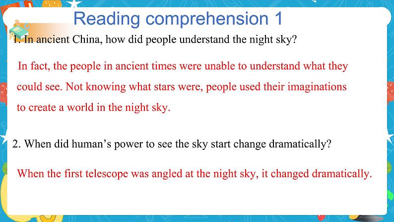Unit 6 Space and beyond Period 3 Developing ideas and presenting ideas 课件04