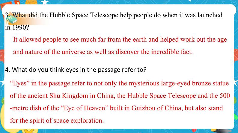 Unit 6 Space and beyond Period 3 Developing ideas and presenting ideas 课件05