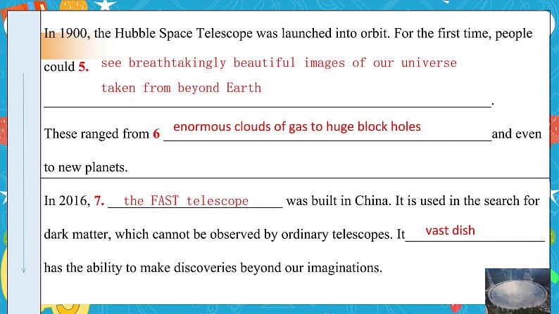 Unit 6 Space and beyond Period 3 Developing ideas and presenting ideas 课件08