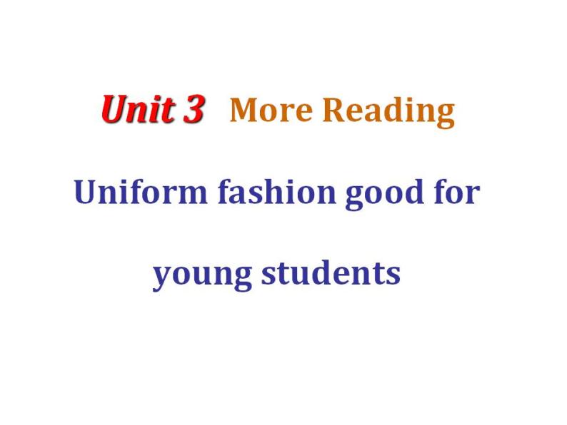 2020-2021学年牛津上海版高中二年级第一学期Unit 3 Contemporary style More Reading课件01