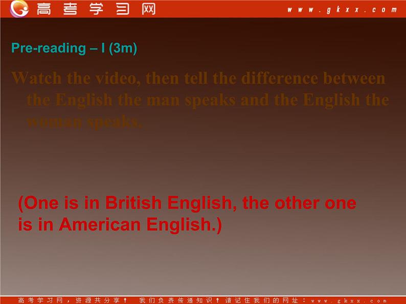 高一英语人教版必修1精选课件《Unit 2 English around the world》Warming up and Reading I课件07