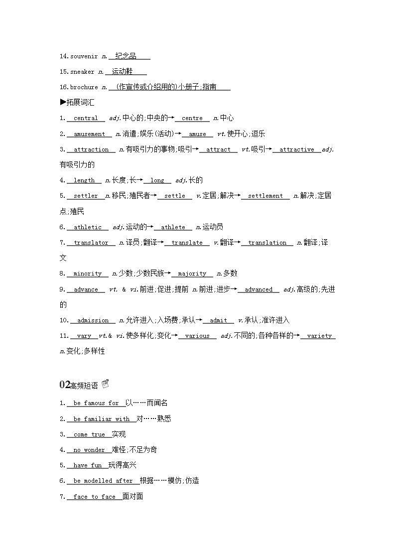 高考英语总复习Book4Unit5Themeparks练习含解析新人教版第2页