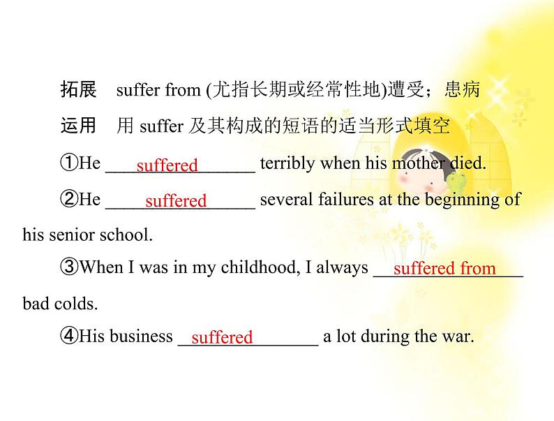 高中英语同步教学课件(人教版必修1) Unit1 section ⅱ learning about language05