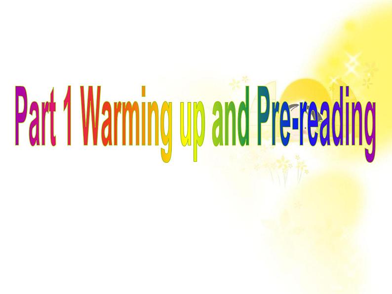 英语 Unit 4 Wildlife pretectionPart 1 Warming up and Pre-reading课件(新人教版必修2)第1页