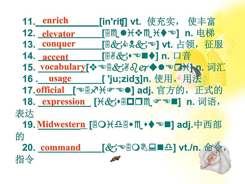 英语人教版必修1 2.15Unit2《English around the world 》课件05