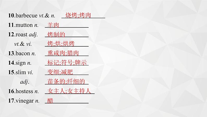 (新高考)2022届高中英语人教版一轮复习 分册一 必修3 Unit 2 Healthy eating 精品课件第7页