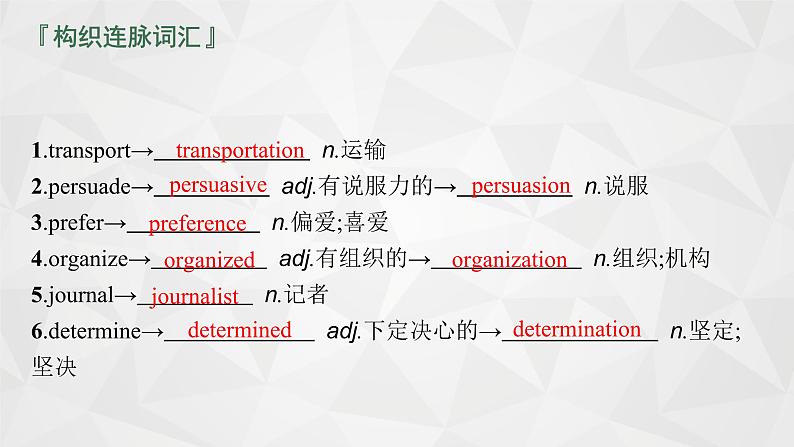 (新高考)2022届高中英语人教版一轮复习 分册一 必修1 Unit 3 Travel journal 精品课件08