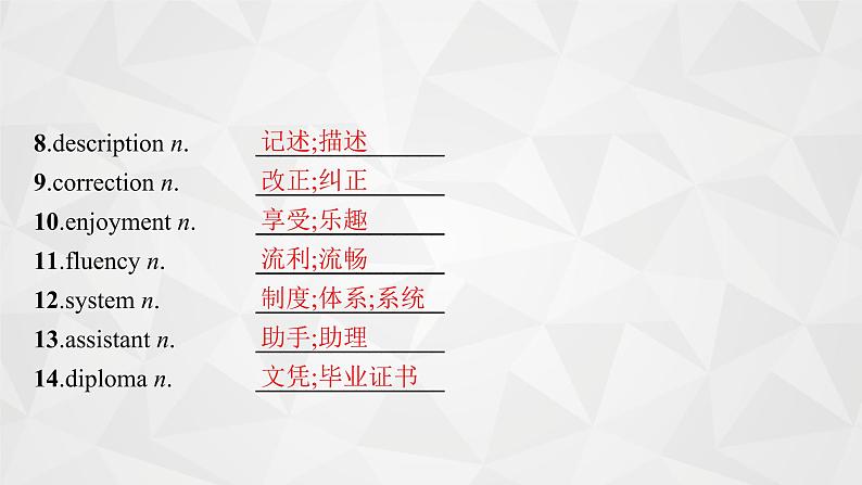 (新高考)2022届高中英语外研版一轮复习 必修1 必备预习案 Module 1 My First Day at Senior High 精品课件第4页