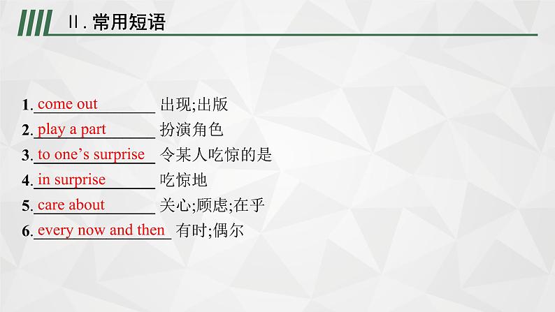 (新高考)2022届高中英语外研版一轮复习 必修2 必备预习案 Module 6 Films and TV Programmes 精品课件07