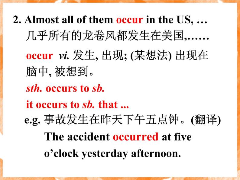 Module 3 The Violence of Nature Language points PPT课件03