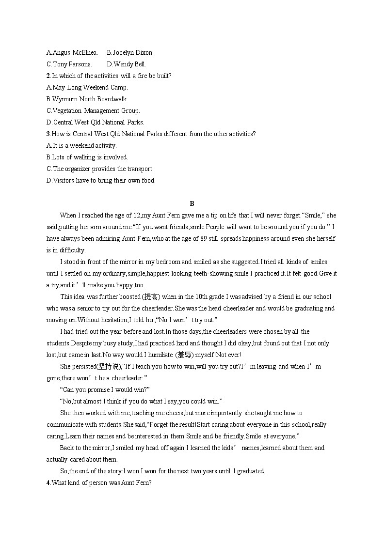 (新高考)2022届高中英语外研版一轮复习 选修8 Module 1 阅读题组——练速度 精品练习第2页