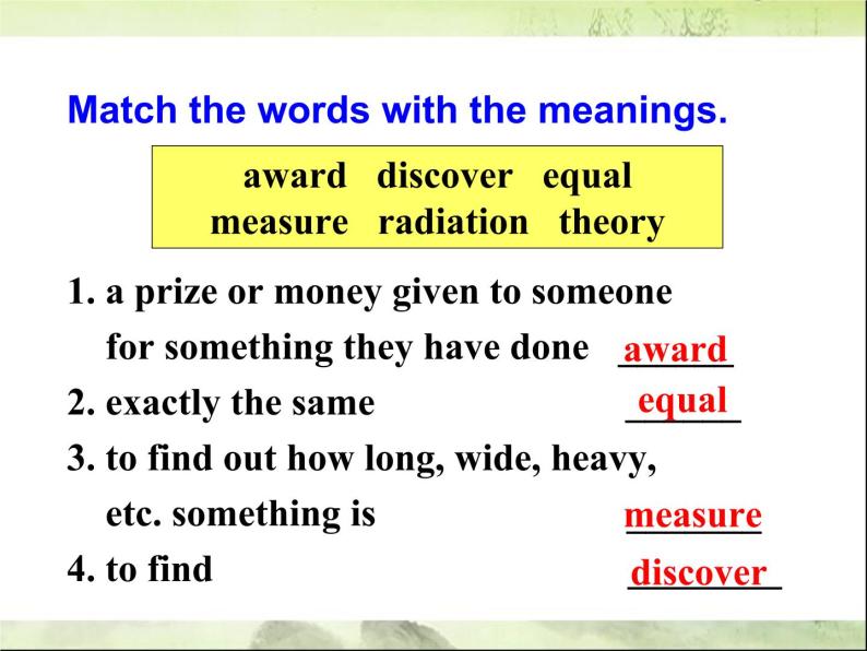 Module 4 Great Scientists  Listening and Vocabulary & Pronunciation PPT课件07