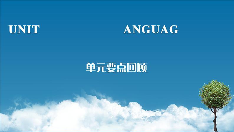 新教材人教英语选择性必修第一册 单元要点回顾Unit 4 PPT课件第1页