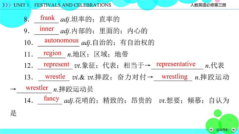 人教版英语 必修第3册Unit 1 Section 3 PPT课件+练习06
