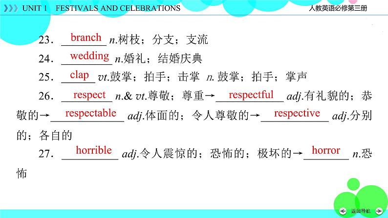 人教版英语 必修第3册Unit 1 Section 3 PPT课件+练习08
