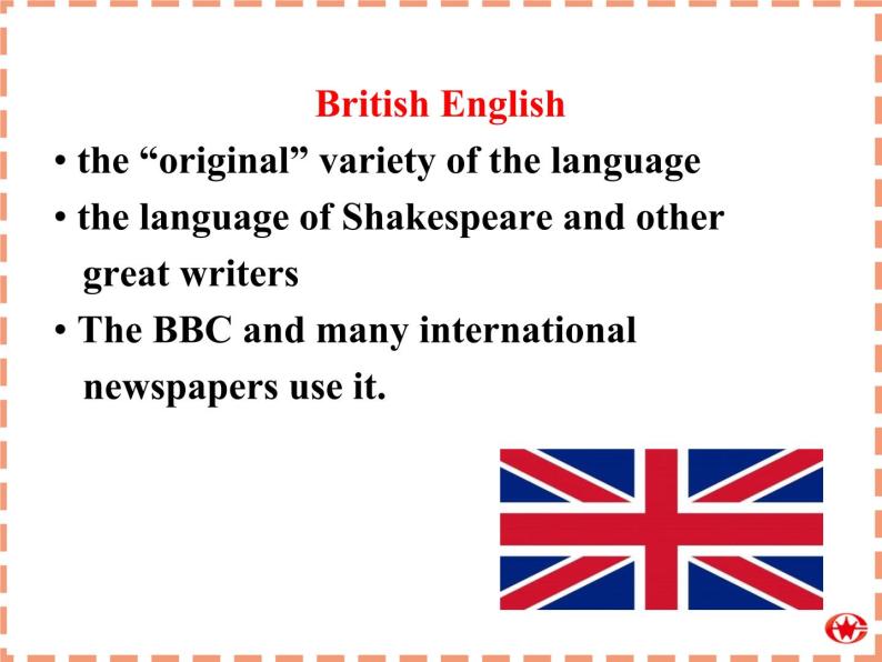 Module 1 British and American English Speaking and Writing PPT课件08
