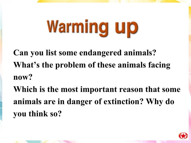 Module 6 Animals in Danger Introduction & Reading PPT课件05