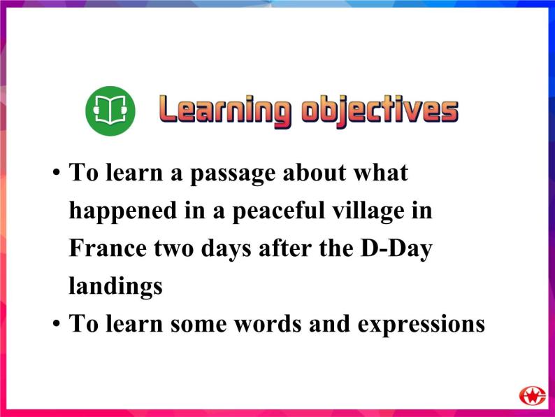 Module 6 War and PeaceReading and Vocabulary PPT课件04