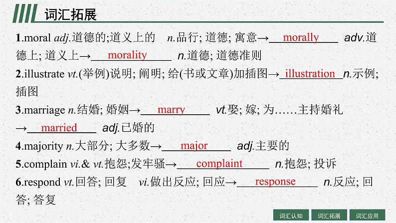 人教版新高考英语一轮复习 Morals and Virtues 道德与美德课件PPT第7页