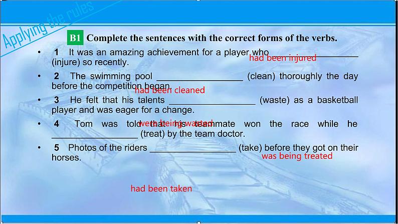 2021-2022学年高中英语新牛津版选择性必修二:Unit 2 Sports culture Grammar and usage 课件(19张)第8页