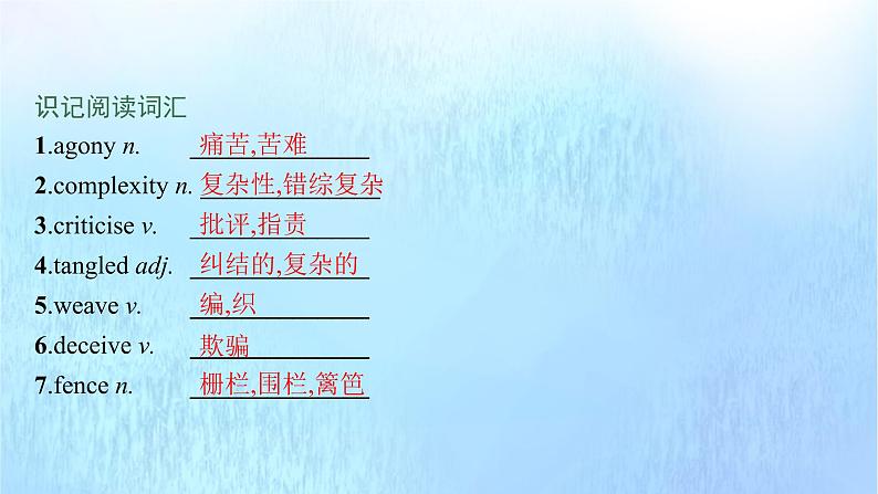 2021-2022学年高中英语新外研版必修第三册 Unit1 Knowing me knowing you 预习课件第4页
