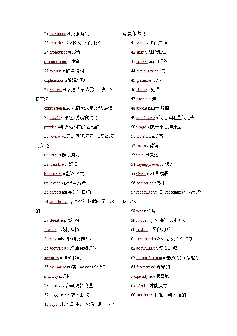 专题02 语言学习 -备战2022高考英语话题通关(词汇 阅读 写作)第2页