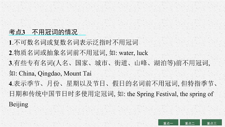 人教版新高考英語二輪復(fù)習(xí)課件--冠詞、代詞和介詞第7頁(yè)