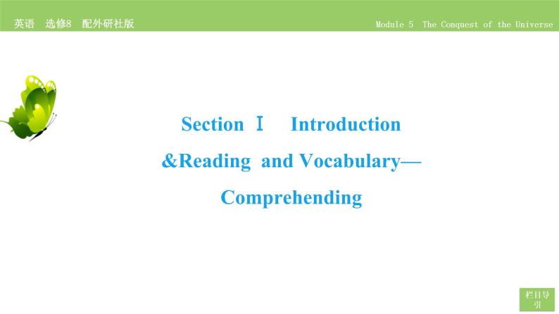 高中英语外研版选修8 Module 5  Section Ⅰ PPT课件06
