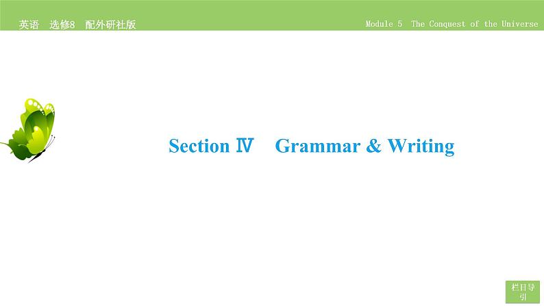 高中英语外研版选修8 Module 5 Section Ⅳ PPT课件02