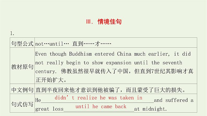 2022版新教材高中英语UNIT1ARTSectionⅢUsingLanguage课件新人教版选择性必修第三册第6页