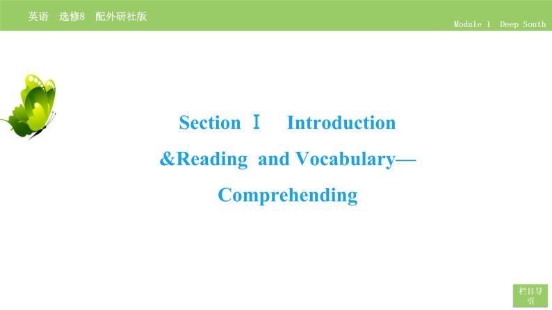 高中英语外研版选修8 Module 1  Section Ⅰ PPT课件06