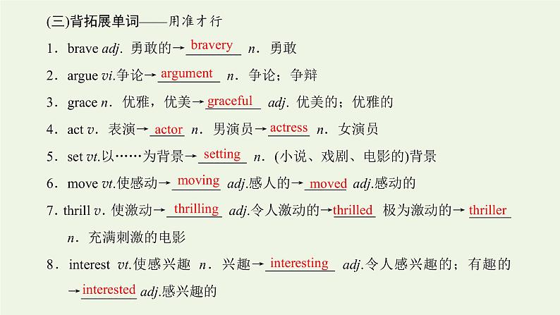2022高考英语一轮复习Module6FilmsandTVProgrammes课件外研版必修2第3页