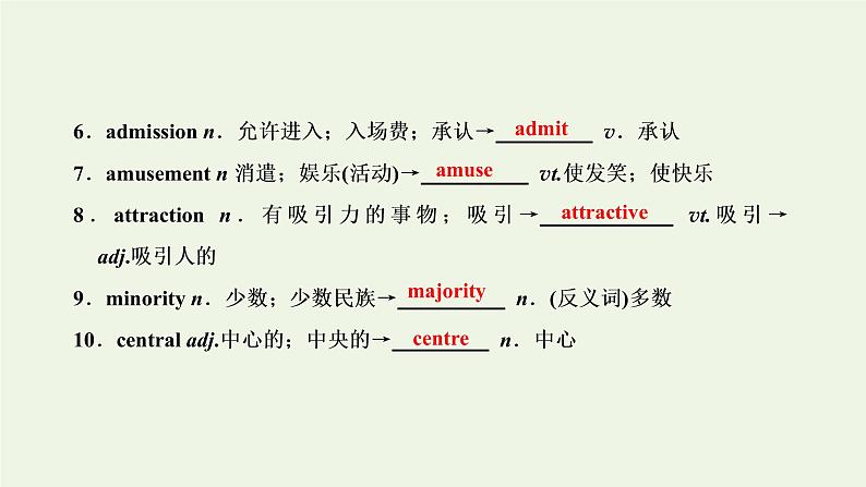 新人教版必修4高考英语一轮复习Unit5Themeparks课件第6页