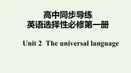 譯林版高中英語選擇性必修第一冊Unit2TheUniversalLanguageS3&S4課件+課后練習(xí)