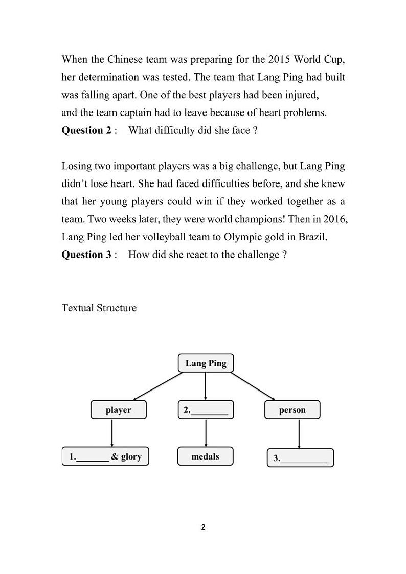 导学案 人教版高一英语必修第一册Unit 3 Reading and Thinking第2页