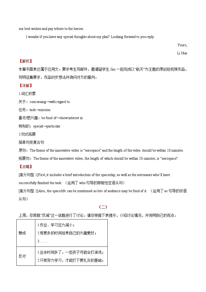 热点04 科技、人文篇-2022年高考英语作文热点押题预测冲刺第2页
