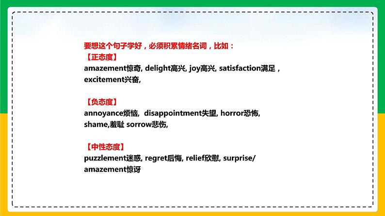 11读后续写:三个万能情感句-2022年新高考英语读后续写核心技能突破(PPT课件版)第4页