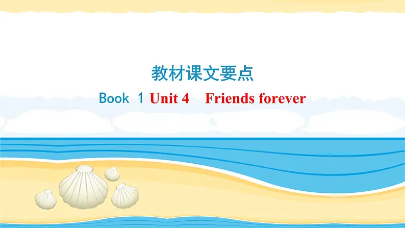 必修1 Unit 4Friends forever【复习课件】-2022年高考一轮英语单元复习(外研版201 9)01