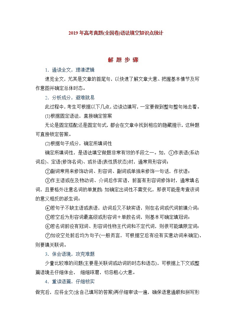 押全国卷(乙卷)第61--70题:语法填空(原卷版)-备战2022年高考英语临考题号押题(全国卷)第2页