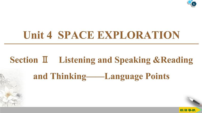 19-20 Unit 4 Section Ⅱ Listening and Speaking & Reading and Thinking——Language Points第1页