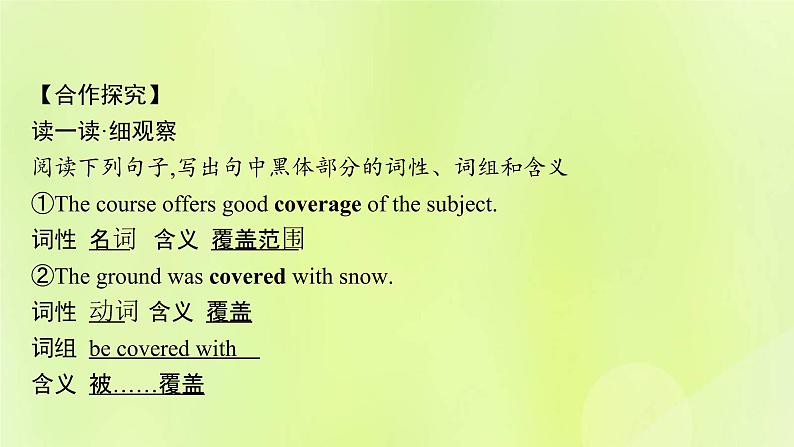 新人教版高中英语选择性必修第四册Unit3SeaExplorationSectionⅡLearningAboutLanguage课件第6页