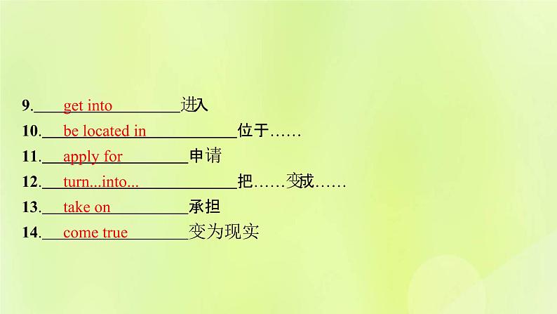 新人教版高中英语选择性必修第四册Unit5LaunchingYourCareer单元重点小结课件05