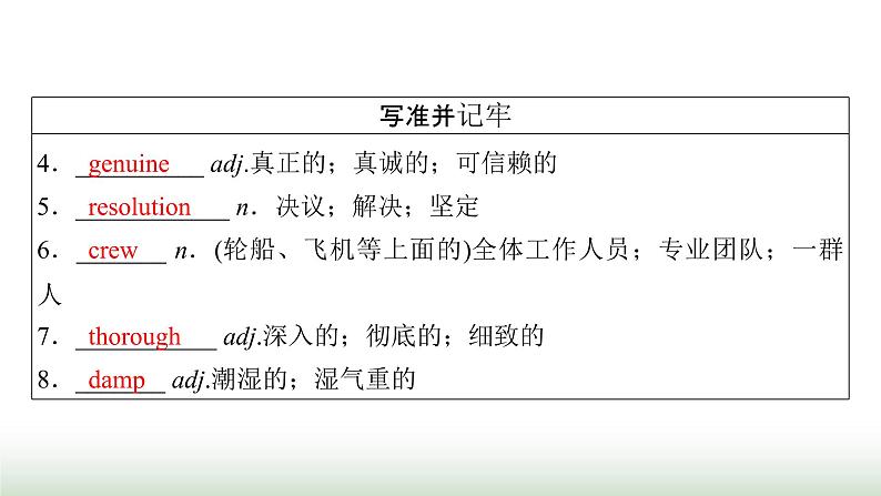 新高考英语一轮总复习Unit 4 adversity and courage课件新人教版选择性必修第三册05