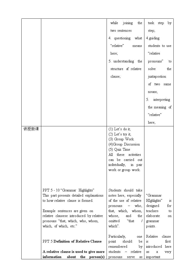 上外版2020高中英语必修二Unit 1 Nature Period 3教案02