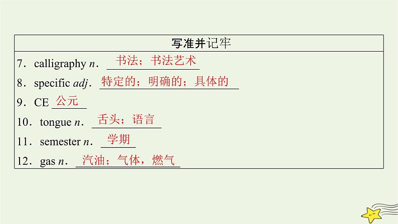 (新高考)2023版高考英语一轮总复习 Unit 5 languages around the world课件 新人教版必修第一册第7页