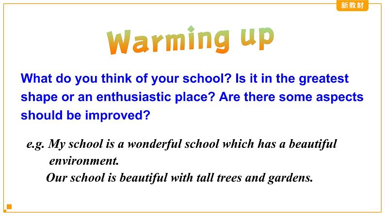 Unit 1 A new start Presenting ideas and Reflection第5页