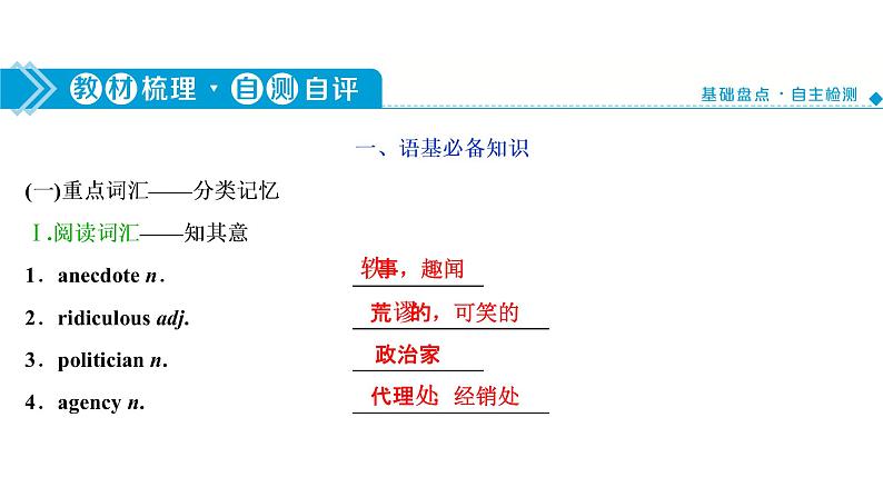 高考英语一轮复习unit 17 laughter课件03